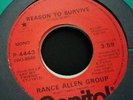 RANCE ALLEN GROUP-REASON TO SURVIVE **PROMO RARE  7
