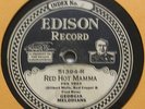 GEORGIA MELODIANS Red Hot Mamma EDISON DIAMOND DISC RECORD 51394 78 rpm Jazz E-