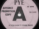 THE TAKERS  IF YOU DONT COME BACK  UK ORIG PROMO ISS  BIG MERSEYBEAT CLASSIC