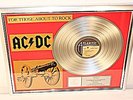 AC/DC, For Those About To Rock, Cover, Platin Record, Schallplatte, Award, AC DC