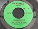 THE EPITOME OF SOUND - YOU DON'T LOVE ME - US NORTHERN SOUL VINYL - SANDBAG 45