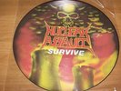 NUCLEAR ASSAULT SURVIVE LP WINYL PICTURE DISC 1 PRESS 1988
