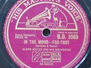 Glenn Miller & His Orchestra    In The Mood  /  Out Of Space.    Vintage 78 rpm
