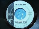 RARE DOO WOP 45 THE FOUR EPICS - I'M ON MY WAY - HERITAGE orig 1962