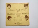 THE BEATLES  CHRISTMAS FAN CLUB FLEXI 1963 EXCELLENT CONDITION - LYN 492