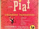 EDITH PIAF  Chansons Parisiennes LP 10