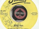 RUDY TUTTI GRAYZELL Duck Tail STARDAY ROCKABILLY BOPPER 45 RPM RECORD AUTOGRAPH