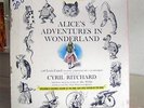 ALICE'S ADVENTURES IN WONDERLAND CYRIL RITCHARD ORIG RIVERSIDE 4-LP SET + BOOK