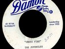 THE JUVENILES. MO. GARAGE.DAMON 45 ACETATE. CROSS FIRE/ROLL OVER BEETHOVEN.HEAR