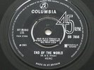 HEINZ(RGM)//END OF THE WORLD//UK 1965 COLUMBIA DB7656 45 VG+