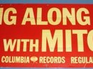 VINTAGE STORE DISPLAY SIGN SING ALONG WITH MITCH MILLER COLUMBIA RECORDS STEREO