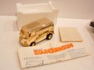 1970s INTROMARK RARE GOLD CHROME VOLKSWAGEN BUS RECORD PLAYER MINT IN BOX