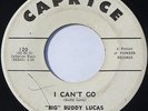 Rare R & B Popcorn Rocker 45 - BIG BUDDY LUCAS - So Happy / I Can't Go - CAPRICE