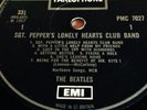 Beatles Sgt. Peppers Uk,  Mono, One Box,Pmc Ex lp Plays Near Mint Audio