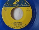 ROCKABILLY 45 - CHARLIE FEATHERS - WILD WILD PARTY / TODAY & TOMORROW * REPRO