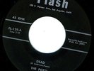 GREAT HALLOWEEN DOO WOP 45 THE POETS DEAD / VOWELS OF LOVE ON FLASH CLEAN VINYL