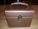 STEEL 45 RPM RECORD CARRIER w/30 singles-LaVern Baker,Ray Charles,Solomon Burke