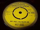 BILLY ADAMS Why dont you belive me UK London dj northern? southern?soul r'n'b