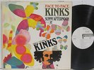 THE KINKS - FACE TO FACE - BRIT ROCK - RARE MONO WHITE LABEL PROMO - VG+ VINYL