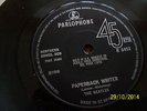 THE BEATLES Paperback Writer 1966 SOLID CENTRE   PARLOPHONE  NEAR MINT