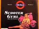 THE PILLS ‘Scooter Gurl’ EP rare mod 45 w/sexy Vespa pin-up girl cover green wax