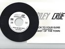 MOTLEY CRUE 45 RPM RECORD   STICK TO YOUR GUNS   TOAST OF THE TOWN   MINT