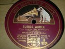 MARLENE DIETRICH Soprano Blonde Women / Falling in love again 78 HMV B3524