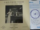 LOLA BOBESCO - JACQUES GENTY  l'age d'or du violon / ALPHA DB 177