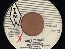 TAMLA soul PROMO 45  THE MIRACLES - Ain't It Baby + The Only One I Love   NICE