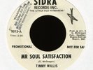 TIMMY WILLIS Mr. Soul Satisfaction on Sidra Promo Northern Soul 45 Hear