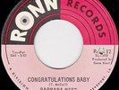 Northern Soul - Barbara West - Congratulations baby - Original US Ronn Records