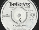 SP - The FACTOTUMS - In my lonely room - UK 1st PRESS - IMMEDIATE IM 009 - EX+
