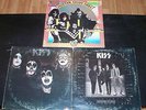 KISS 3LPs blue label originals Dressed to Kill, Hotter Than Hell, self-titled