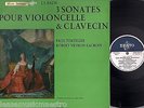 TORTELIER LACROIX bach sonatas FRENCH ERATO STU 70166 LP 33T
