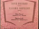 COLUMBIA 33CX 1201 FRANCK SZYMANOWSKI SONATAS D. OISTRAKH V. YAMPOLSKY 1ST PRESS