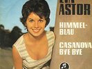 Si 1961 Eva Astor NEIL SEDAKA Cv. Himmelblau  Casanova Bye Bye Columbia 21986 EX