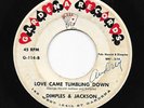 Mod Popcorn R&B 45 DIMPLES & JACKSON Love Came Tumbling Down Gardena HEAR Great