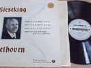 Gieseking  Beethoven Sonatas  COLUMBIA SAX 2259  1st Label  Rare Classical Recor