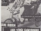 SERGE GAINSBOURG JANE BIRKIN rare 45t scandinavie  LA CHANSON DE SLOGAN