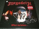 MEGADETH-KILLING IS MY BUSINESS-2014 LP WHITE VINYL-LIMITED TO 100-NEW+SEALED