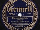 HEAR pre war jazz 78 NEW ORLEANS RHYTHM KINGS Shimmeshawabble GENNETT 5106