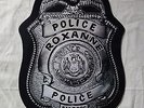 picture disc - badge-shaped  - THE POLICE - Roxanne + vintage metal POLICE-badge