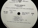 PROMO 1970 Orig BLACK SABBATH   PARANOID   DARK HEAVY HARD PSYCH Ozzy 