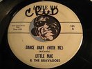 LITTLE MAC & BRAVADOES Rare og Rockabilly 45 Little Mac #101 Cinderalla / Dance