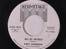 ANDY ANDERSON: All By Myself / Tall Oak Tree 45 (dj) rare Rockabilly