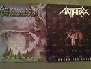2 LP LOT METALLICA- CREEPING DEATH ANTHRAX- AMONG THE LIVING THRASH METAL