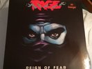 RAGE Reign Of Fear 1986 Lp 1st press w/insert and cover sticker Noise