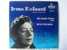 DECCA LW 5245 (VERY RARE) IRMA KOLASSI RECITAL OF ARIE ANTICHE