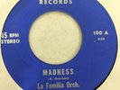 LA FAMILIA ORCH - madness b/w el rey del guaguanco - KG M-// RARE LATIN PRIVATE