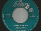 CHRISTMAS ROCKABILLY- HOLLY TWINS -  W/ EDDIE COCHRAN--HEAR BOTH -1956 LIBERTY